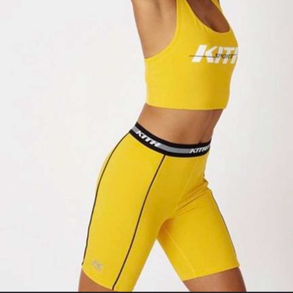 Kith Women's Vibrant Yellow Bike Shorts